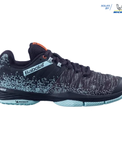 Babolat Sensa Women Padel Shoe (Black/Turquoise)
