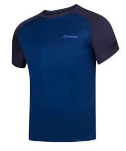 Babolat Play Crew Neck Tee (Blue)