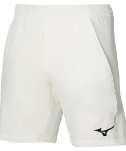 Mizuno 8" Flex Shorts (Mens, White)