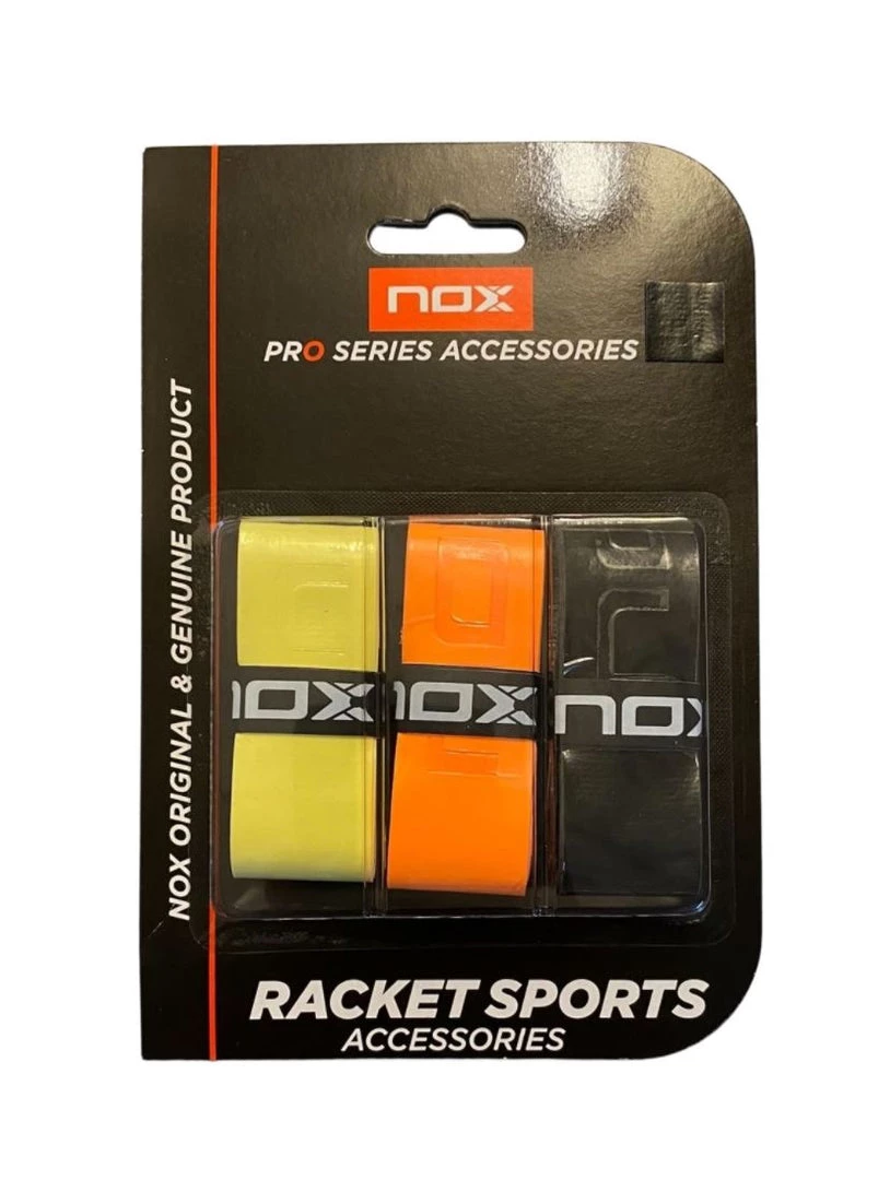 Nox Pro Overgrip (Yellow / Orange / Black, 3-Pack) 1 Nox Pro Overgrip (Yellow / Orange / Black, 3-Pack)