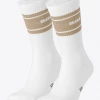 Osaka Socks 2-pack (White/Brown)