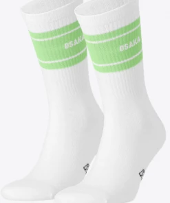 Osaka Socks 2-pack (White/Green)