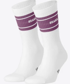 Osaka Socks 2-pack (White/Purple)