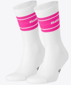 Osaka Socks 2-pack (White/Pink)