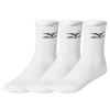 Mizuno Training Socks (3-Pack, White)