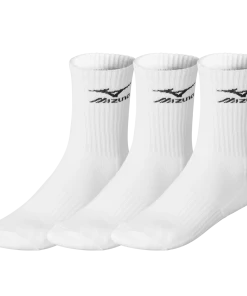 Mizuno Training Socks (3-Pack, White)