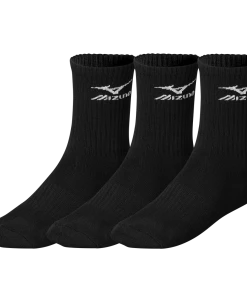 Mizuno Training Socks (3-Pack, Black)