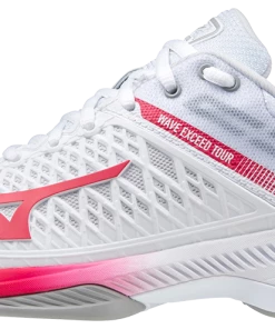 Mizuno Exceed Tour 4 AC Women (White/Red) Padel Shoes