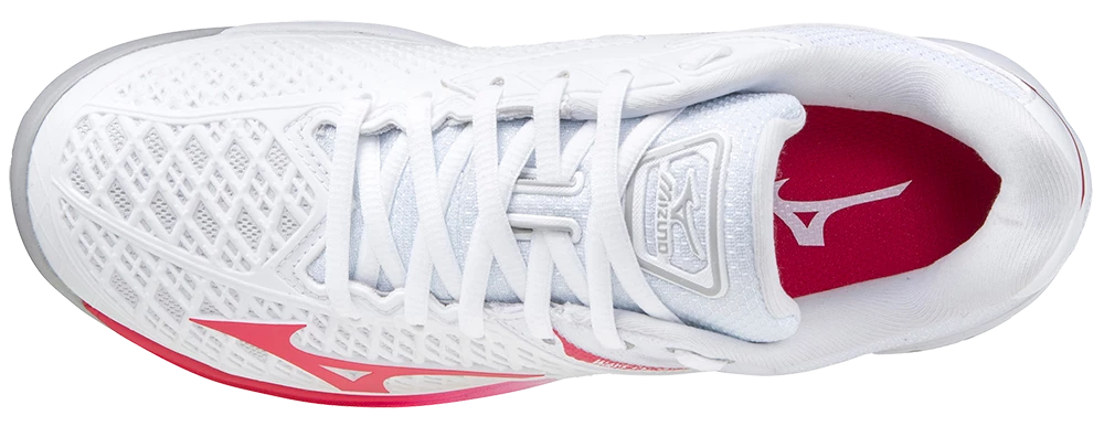 Mizuno Exceed Tour 4 AC Women (White/Red) Padel Shoes 4 Mizuno Exceed Tour 4 AC Women (White/Red) Padel Shoes