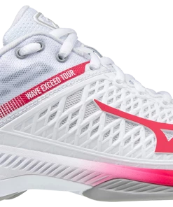 Mizuno Exceed Tour 4 AC Women (White/Red) Padel Shoes