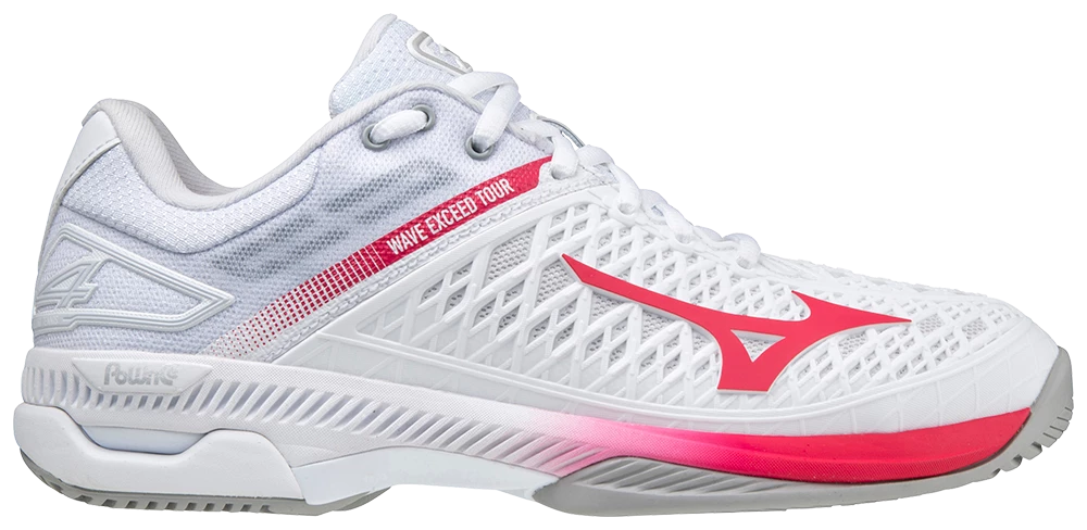Mizuno Exceed Tour 4 AC Women (White/Red) Padel Shoes 1 Mizuno Exceed Tour 4 AC Women (White/Red) Padel Shoes