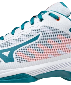 Mizuno Wave Exceed SL 2 (AC) Padel Shoes (White/Harborblue/Firecracker)