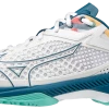 Mizuno Wave Exceed Tour 5 CC (Womens, White/Turquoise)