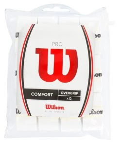 Wilson Pro Overgrip (White, 12-pack)