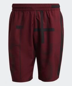 Adidas Club 3-Stripe Shorts (Dark Red)