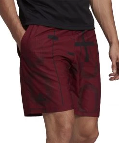 Adidas Club 3-Stripe Shorts (Dark Red)