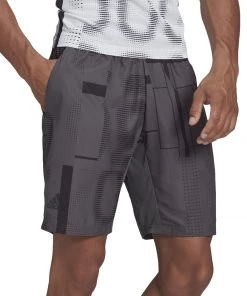 Adidas Club 3-Stripe Shorts (Dark Grey)