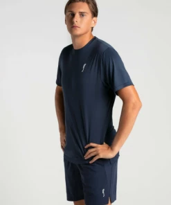 RS Padel Men's Performance Tee (Navy Blue)