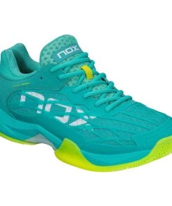 Nox AT10 Luxury Padelshoe (Turquoise/Lime)
