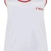 Nox Women's Top (White With Red Logo)