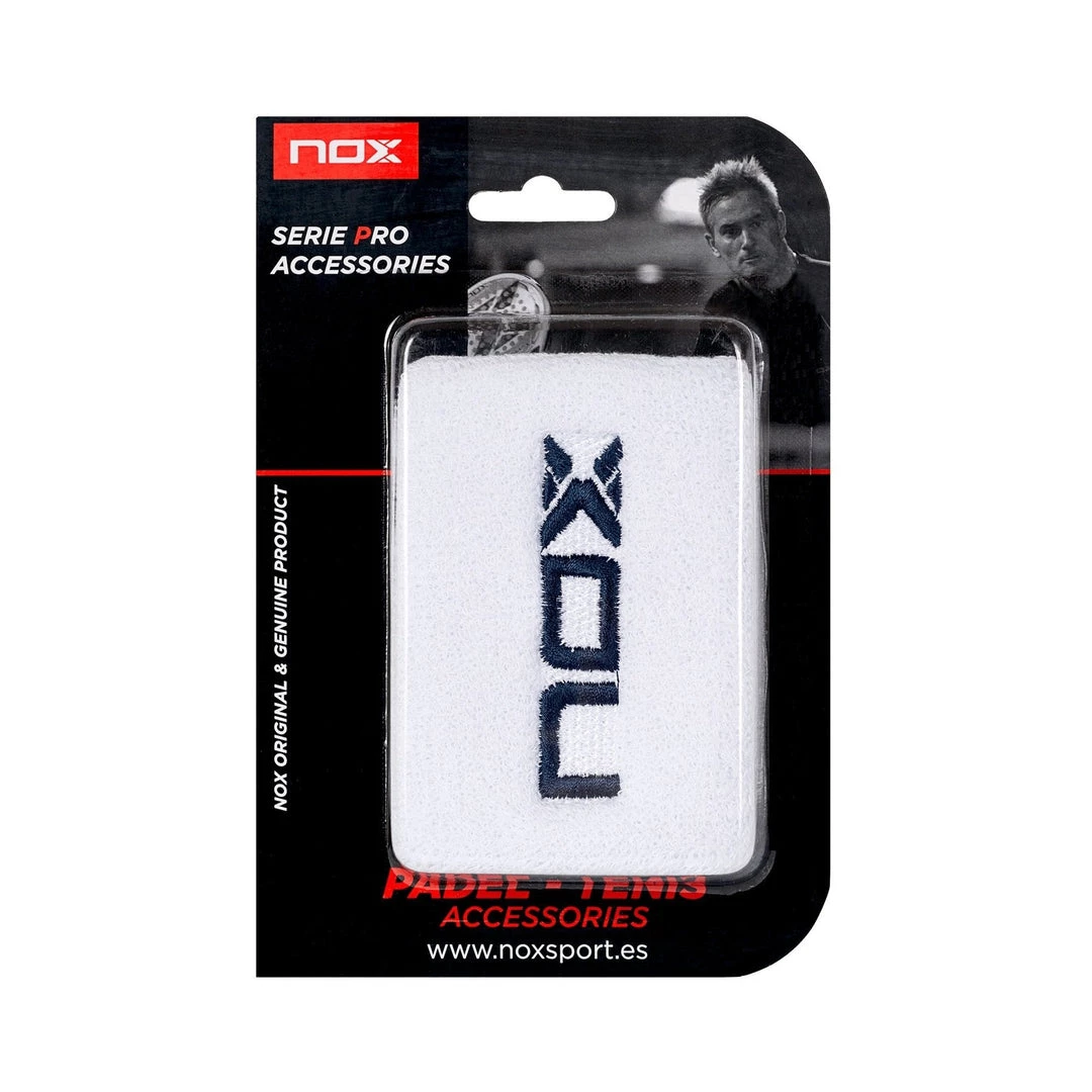Nox Wristband 2-pack (White/Navy) 1 Nox Wristband 2-pack (White/Navy)