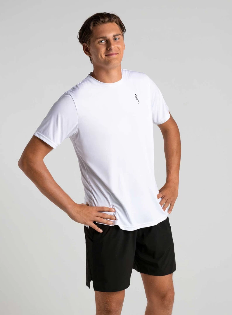 RS Padel Men's Performance Tee (White) 2 RS Padel Men's Performance Tee (White)