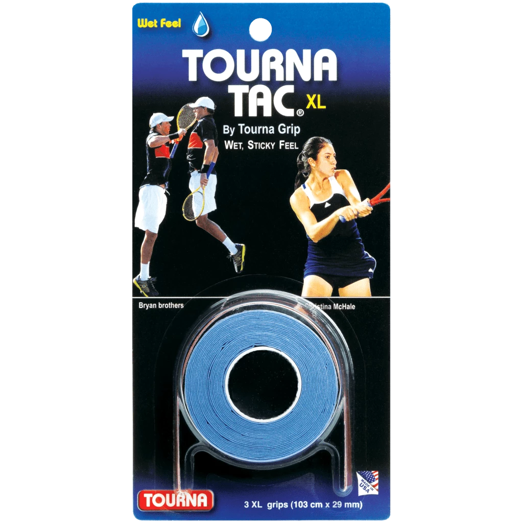 Tourna Tac XL Blue 3-Pack Overgrip 1 Tourna Tac XL Blue 3-Pack Overgrip